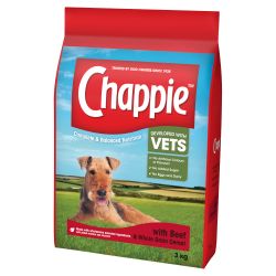 Chappie Complete Dry Dog Food Beef and Wholegrain 3kg