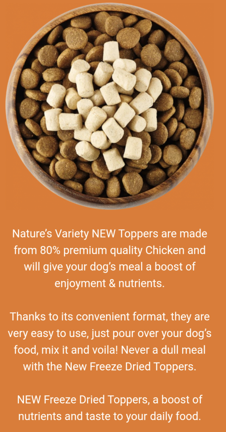 Nature's Variety Toppers Chicken 15g
