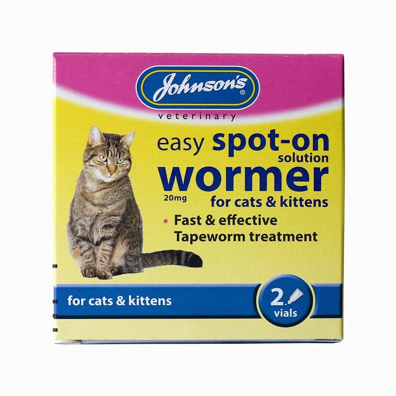 Johnsons Easy Spot On Wormer for Cats and Kittens