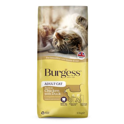 Burgess Adult Cat Rich in Chicken with Duck 10kg