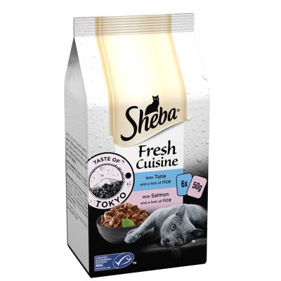 Sheba Fresh Cuisine Adult Cat Food Taste of Tokyo 6 x 50g