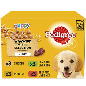 Pedigree Puppy Wet Food Pouches 12 x 100g