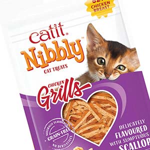 Catit Nibbly Grills Scallop Flavour Grain Free 30g