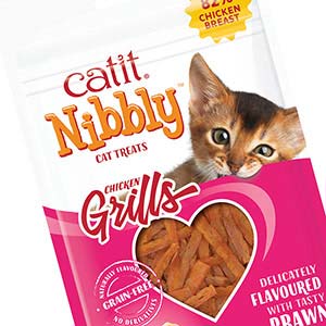 Catit Nibbly Grills Prawn Flavour Grain Free 30g