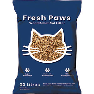 Fresh Paws Wood Cat Litter 30L