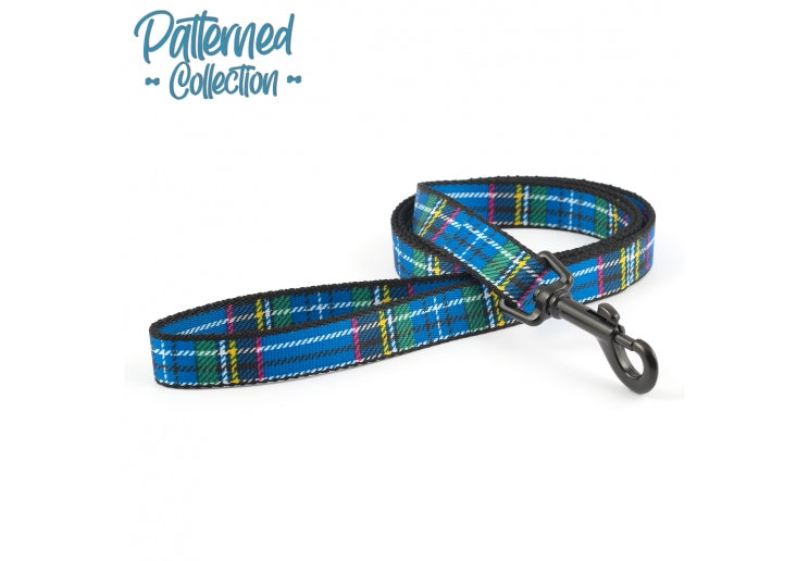 Ancol Blue Tartan Dog Lead 50kg