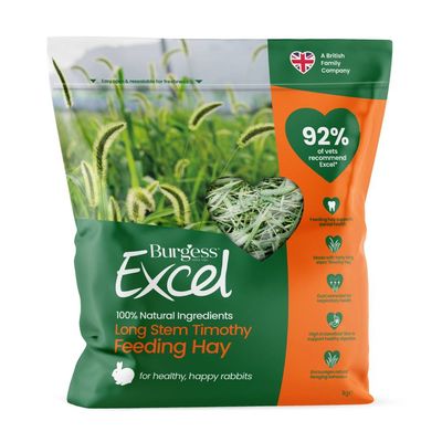 Burgess Excel Long Stems Timothy Feeding Hay 1kg