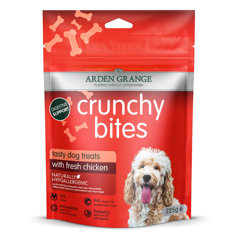 Arden Grange Crunchy Bites with Fresh Beef 225g