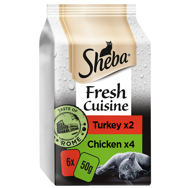 Sheba Fresh Cuisine Adult Cat Food Taste of Rome 6 x 50g