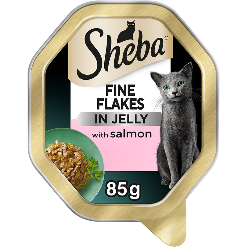 Sheba Fine Flakes Salmon in Jelly 85g