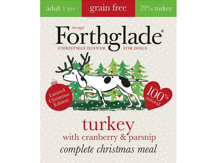 Forthglade Turkey with Cranberries and Parsnip Complete Grain Free 395g Grain Free 1 Year+