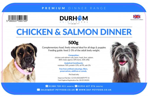 DAF Chicken and Salmon Dinner 500g   80-10-10