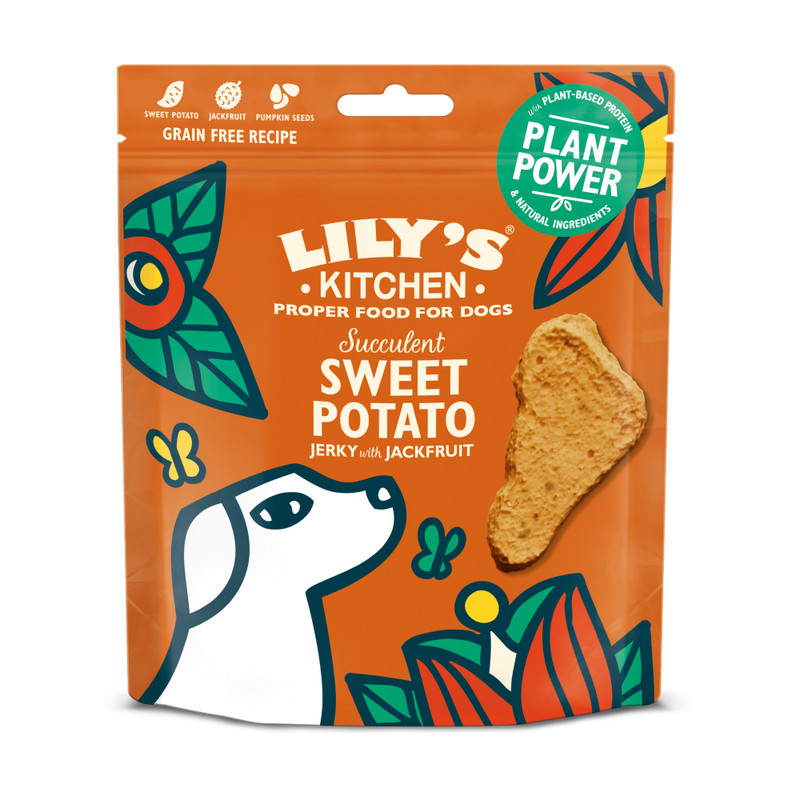 Lily's Kitchen Grain Free Sweet Potato Jerky with Jackfruit 70g