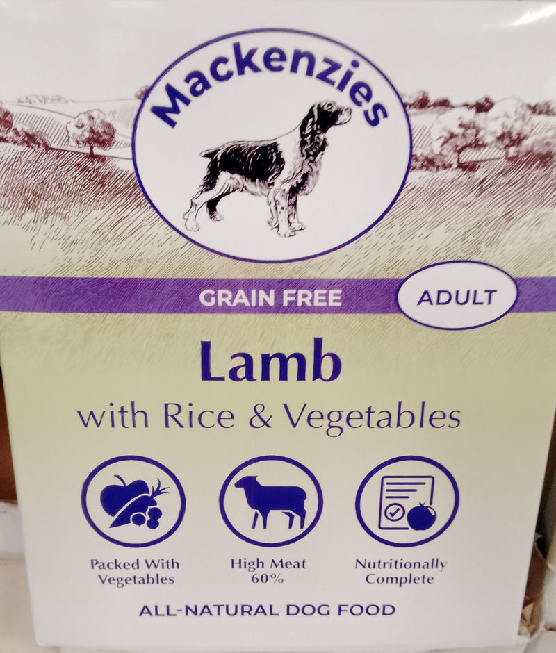 Mackenzies Adult Dog Wet Food Lamb with Rice & Veg - Gluten Free