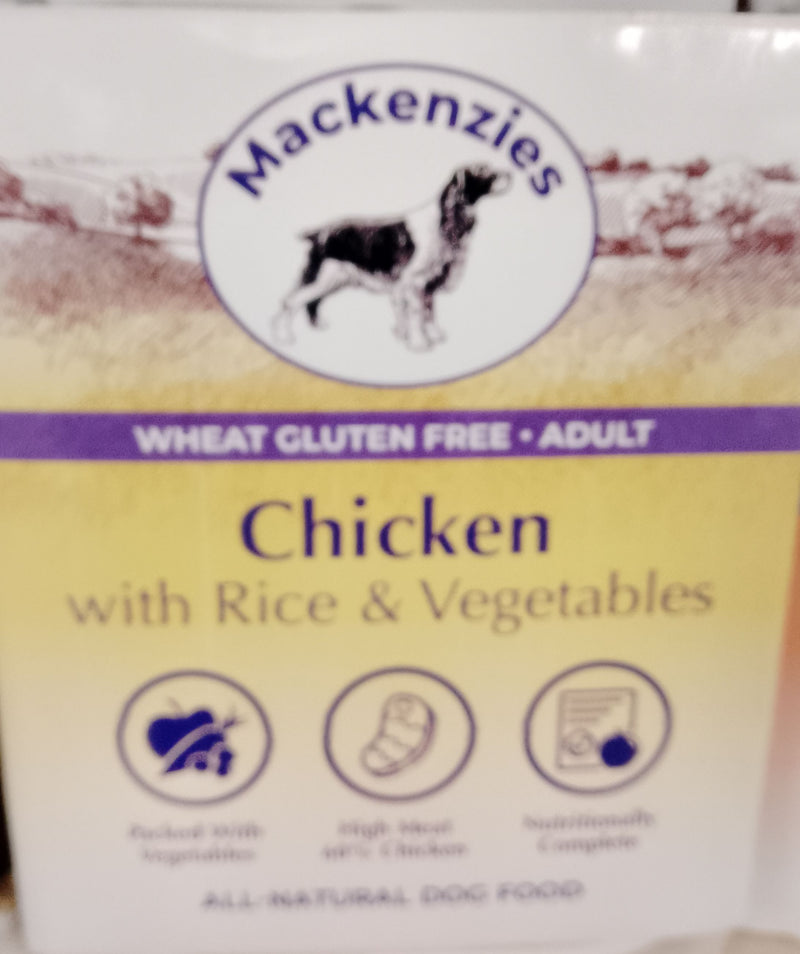 Mackenzies Adult Dog Wet Food Chicken with Rice & Veg - Gluten Free