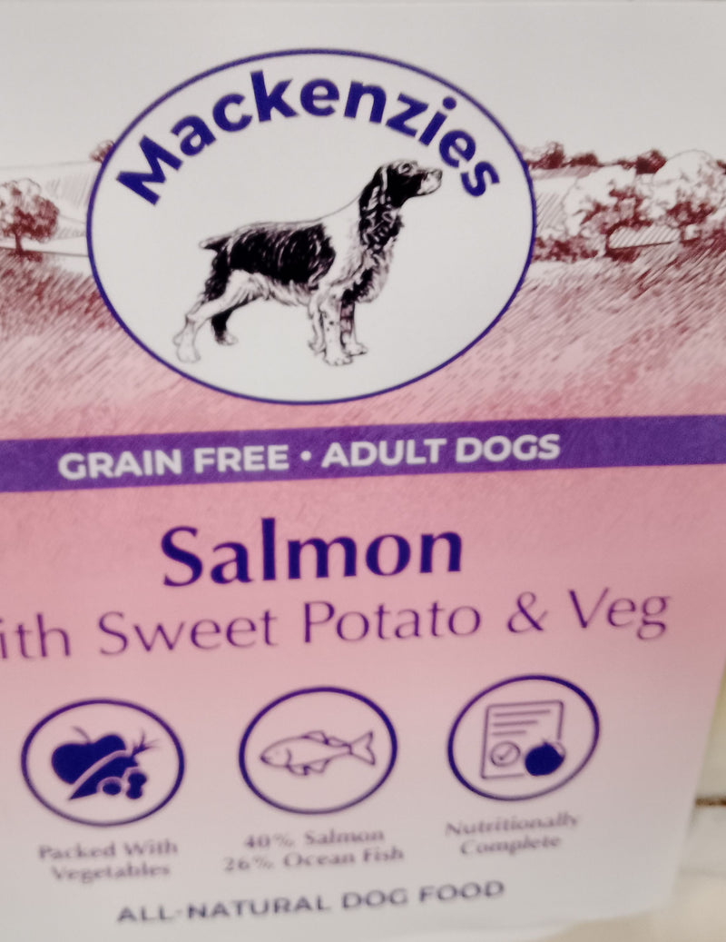 Mackenzies Adult Dog Wet Food Salmon with Sweet Potato & Veg - Gluten Free