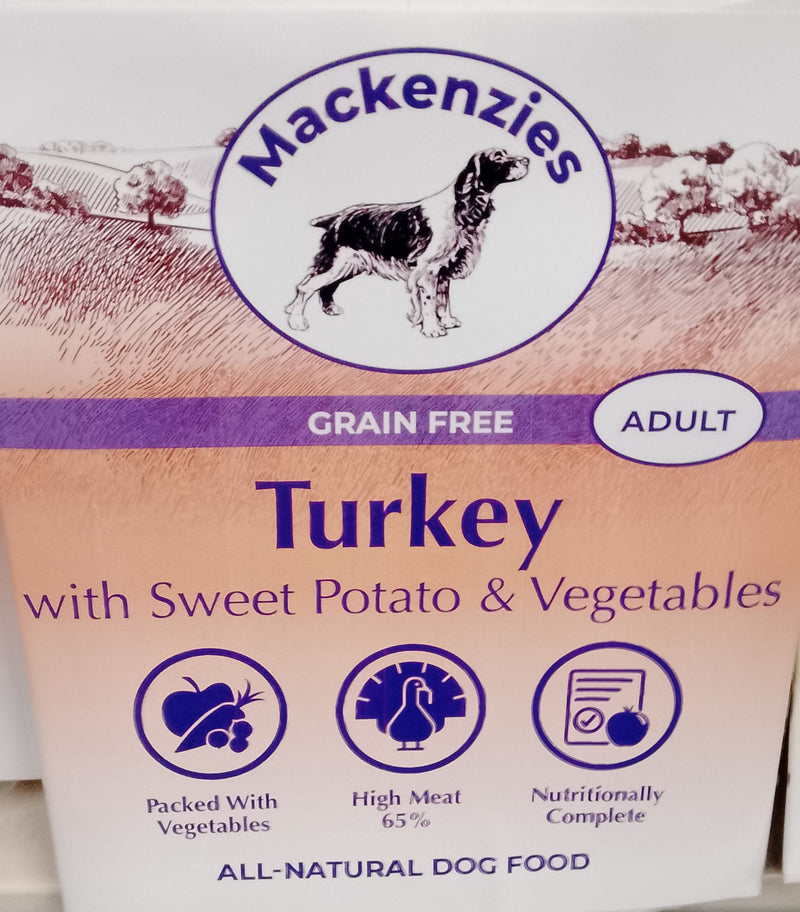 Mackenzies Adult Dog Wet Food Turkey with Sweet Potato & Veg - Gluten Free