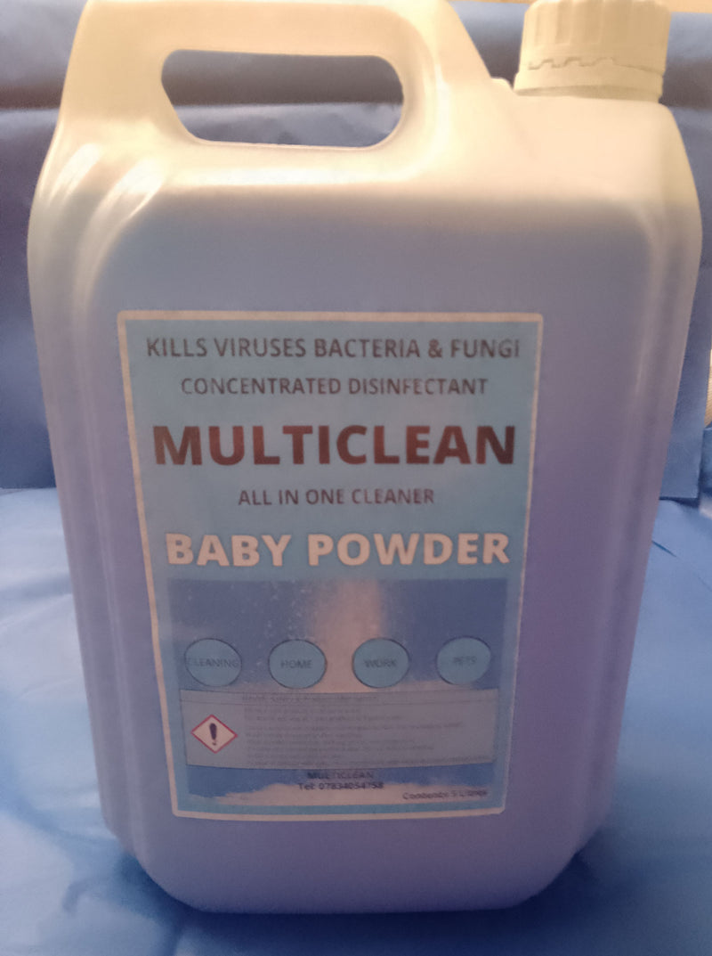 Multiclean Disinfectant Baby Powder Fragrance 5 Litre