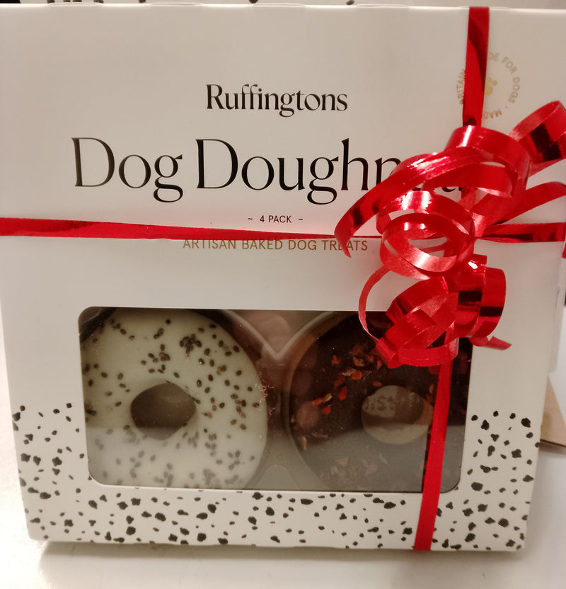 Christmas Dog Doughnuts 4 in Box