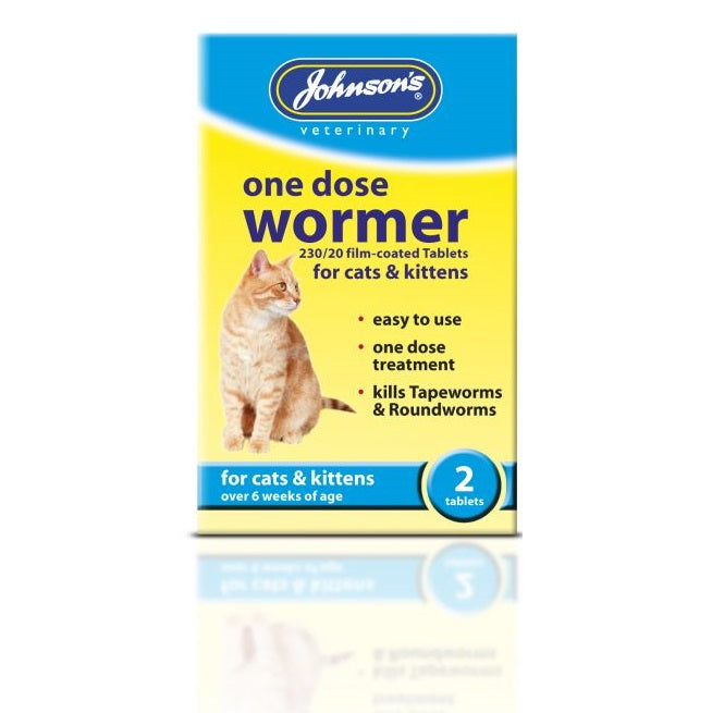 Johnsons One Dose Easy Wormer for Cats and Kittens