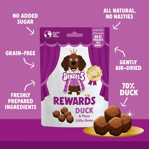 Denzels Rewards Dog Treats Duck and Plum