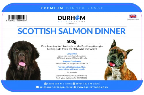 DAF Scottish Salmon Dinner 500g    80-10-10