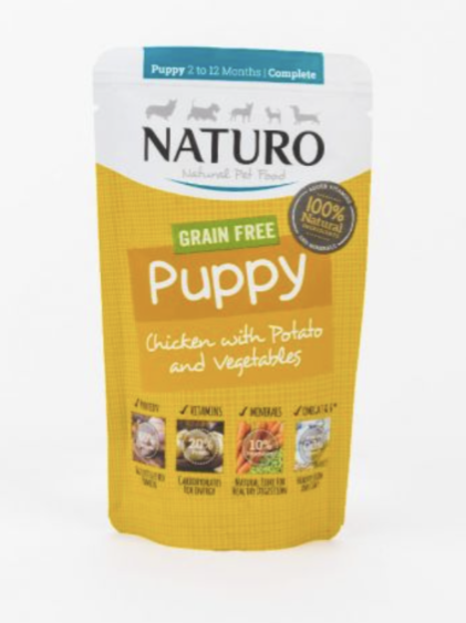 Puppy Grain Free Chicken with Potato & Vegetables Pouch 150g