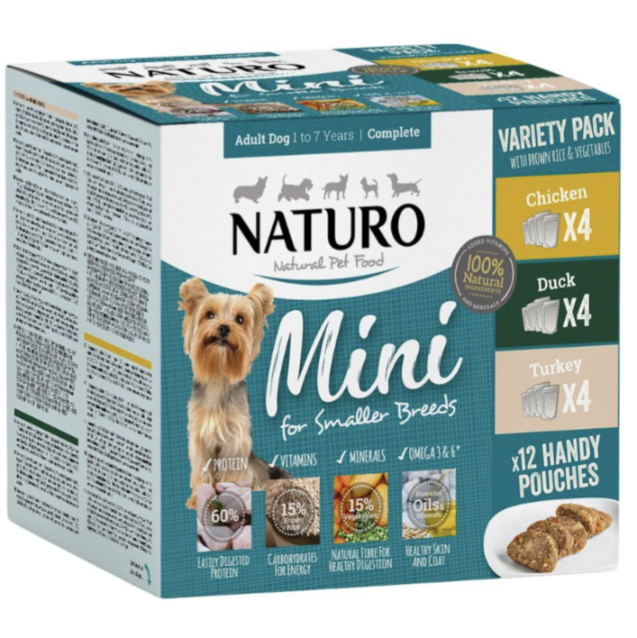 Adult Mini Dog with Rice Variety Pack Pouches 150g x 12