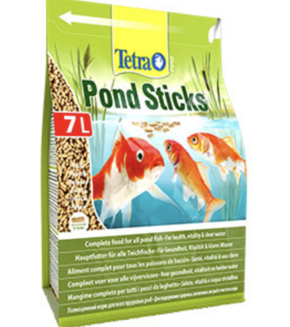 Tetra Pond Floating Sticks Complete Koi Goldfish Pond Fish Food 7 Litre

0