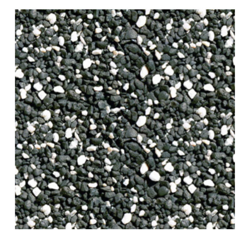 Decorative aquarium gravel 2.27kg black and white