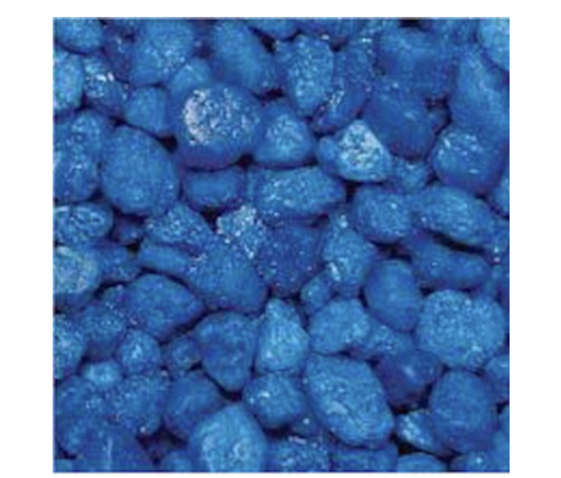 Decorative aquarium gravel 2.27kg blue