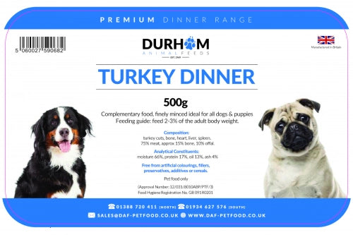 Turkey Dinner 500g 80-10-10