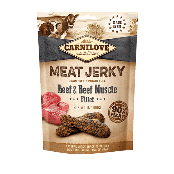 Carnilove Beef and Beef Muscle Fillets Grain Free 100g