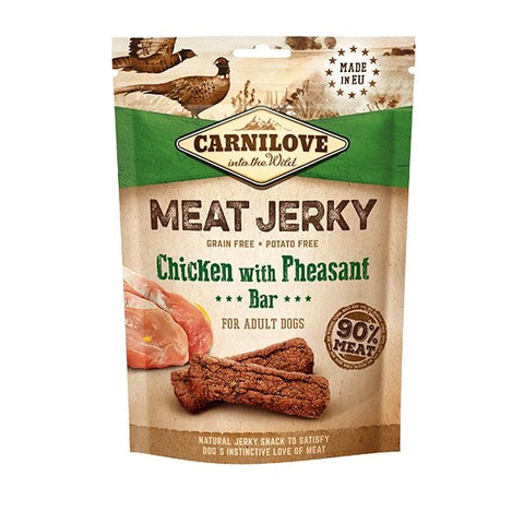 Carnilove Chicken and Pheasant Meat Jerky Grain Free 100g