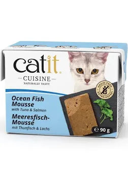 Catit Cuisine Ocean Fish Mousse with Tuna and Salmon 95g ( web exclusive offer )