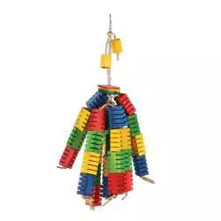 Happy Pet Groovy Colour Blocks Bird Toy - Large