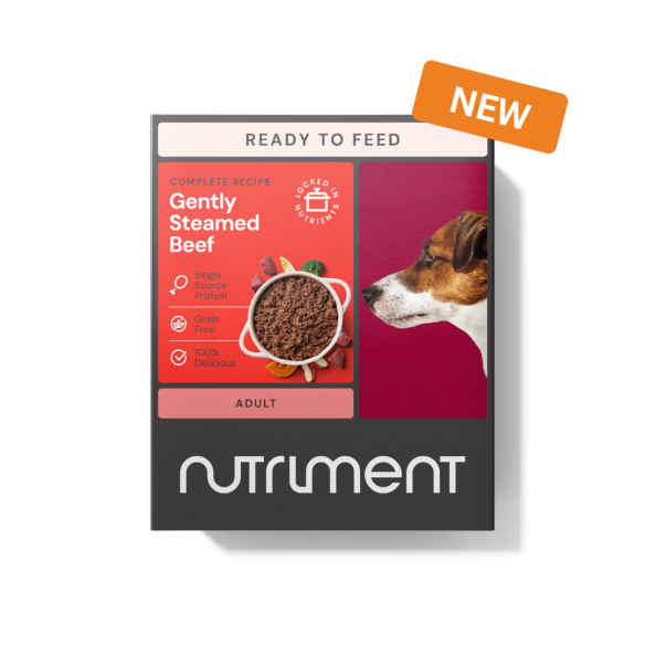 Nutriment Gently Steamed Beef for Dogs 395g