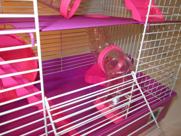 Penthouse Large Hamster Cage - Pink and Purple