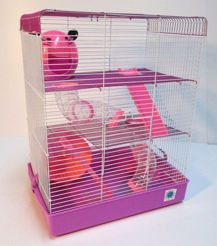 Penthouse Large Hamster Cage - Pink and Purple