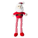 Happy Pet Squeaky Long Leg Santa Dog Toy