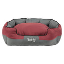 Bunty Anchor Waterproof Dog Bed Red & Grey XL 90cm x 70cm