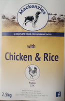 Mackenzies Complete Dry Dog Food Chicken and Rice 2.5kg