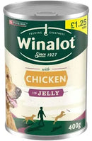 Winalot Adult Wet Dog Food Chicken in Jelly 400g