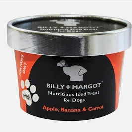 Billy and Margot Dog Ice Cream Apple Banana and Carrot 160ml
