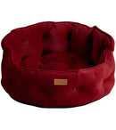 Joules Chesterfield Dog Bed - Red Large W70 x W70 x Hx27