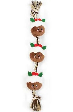 Happy Pet String of Christmas Puds Dog Toy