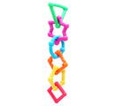 Rosewood Geometric Chain Parrot Toy