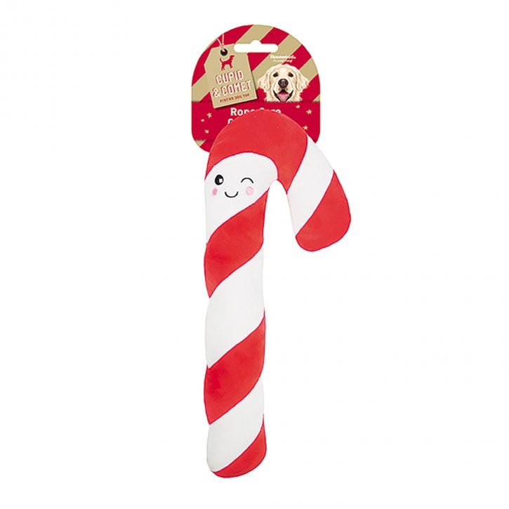 Rosewood Rope Candy Cane Dog Toy Large