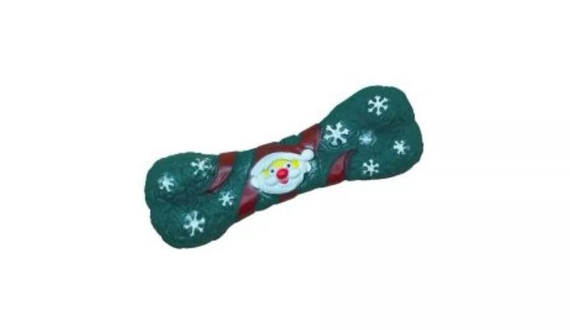 Vynal Christmas Bone Dog Toy