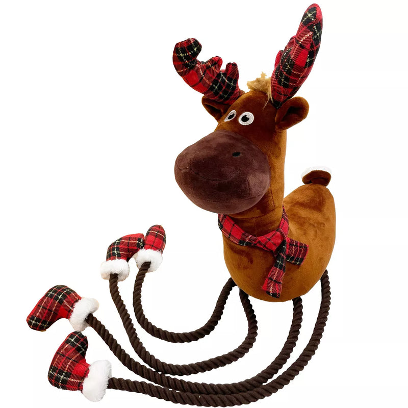 Happy Pet Long Rope Legs Reindeer Dog Toy